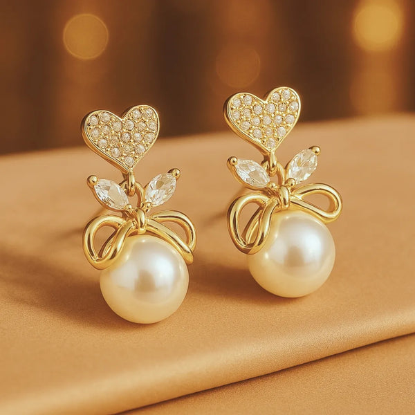Korean Pearl Drop Earrings