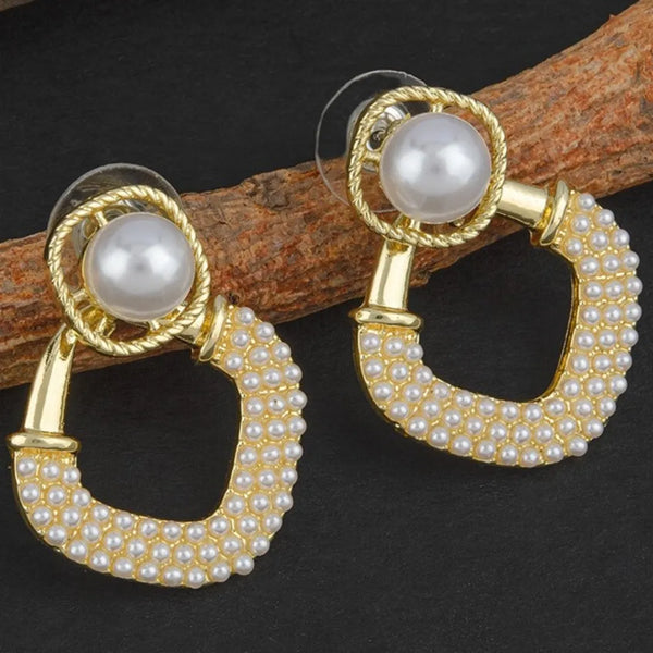 Pearl & Bead Work Earrings