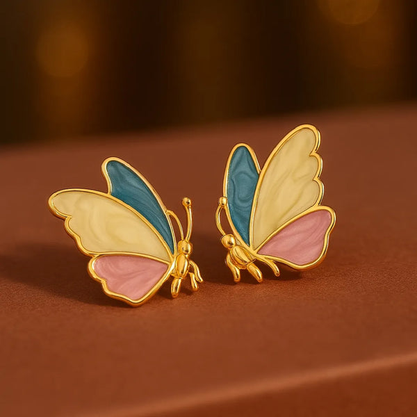 Trendy Butterfly Stud Earrings